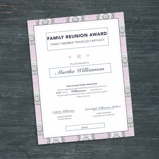 Family Wiedersehen Travel Award Pink Wappen (Von Creator hochgeladen)