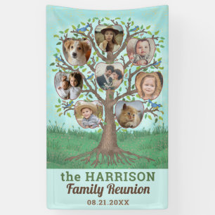 Family Wiedersehen Tree 8 Foto Collage Custom Part Banner