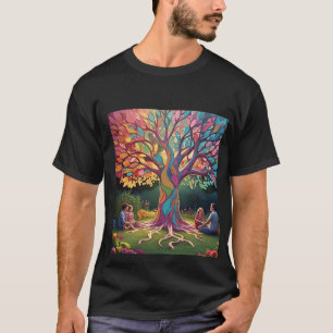 Family Wiedersehen unter einem majestätischen Baum T-Shirt
