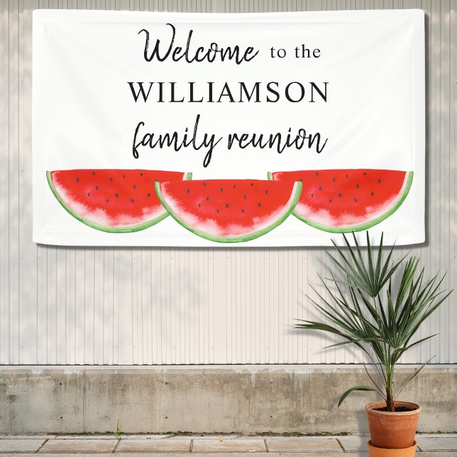 Family Wiedersehen Watermelon Begrüßungsbanner Banner (Von Creator hochgeladen)