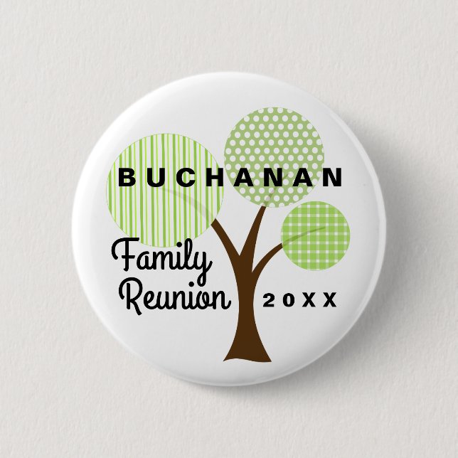Family Wiedersehen Whimsical Button Souvenir Gesch (Vorderseite)