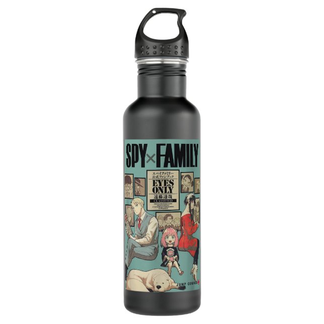 Family X Spy Art  Edelstahlflasche (Vorderseite)