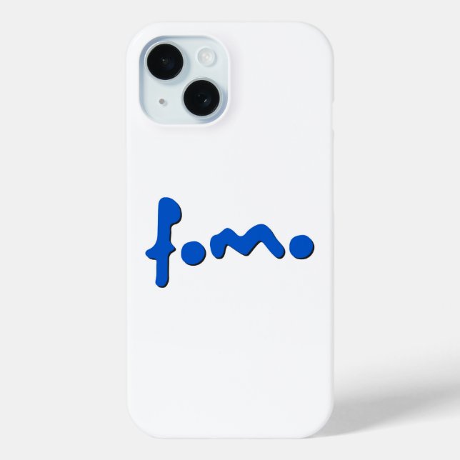 Famo Minimal Blue Script iPhone-Hülle Case-Mate iPhone Hülle (Rückseite)