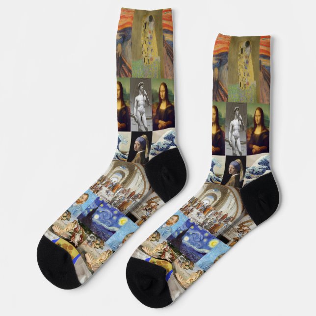 Famous Art, Collage X Socken (Linkes Detail)
