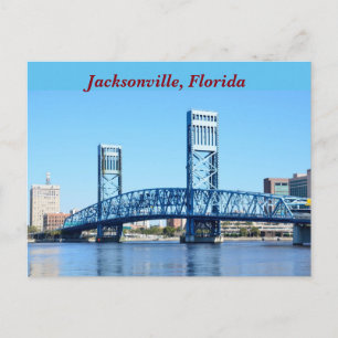 Famous Blue Bridge Jacksonville, Florida Postkarte