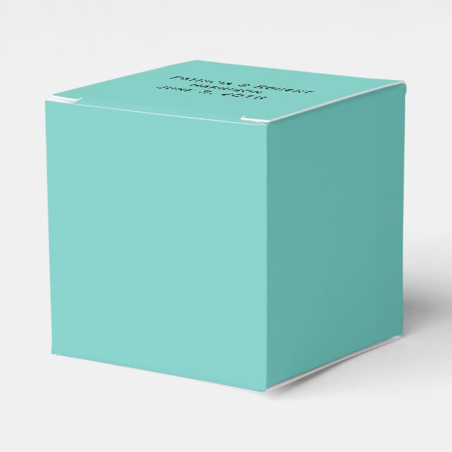 Famous Blue Wedding | Favor Box Geschenkschachtel (Vorderseite)