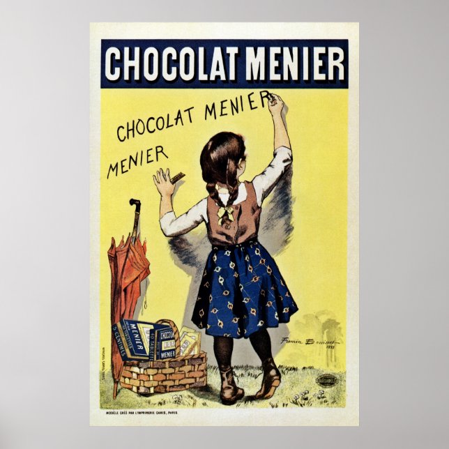 Famous Chocolat Menier Vintag Poster (Vorne)