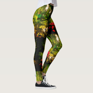 Famous Claude Monet Giverny Pond Lilies Leggings