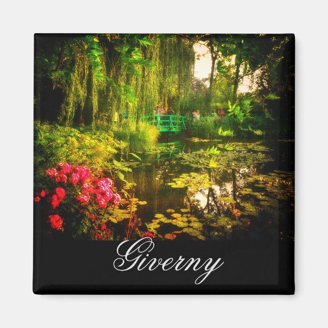 Famous Claude Monet Giverny Pond Lilies Magnet (Vorne)