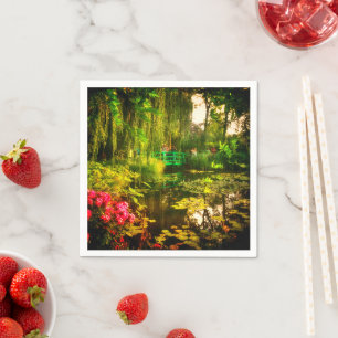 Famous Claude Monet Giverny Pond Lilies Serviette