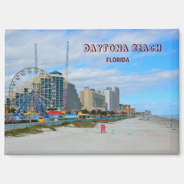 Famous Daytona Beach Florida Magnet (Vorderseite)