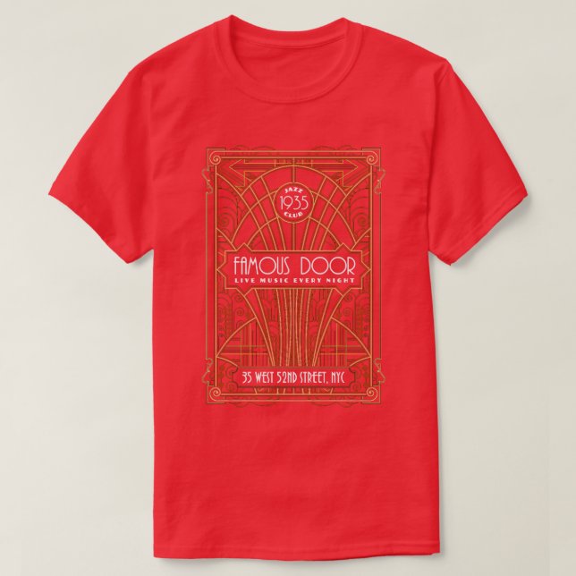 Famous Door Jazz Club T-Shirt (Design vorne)