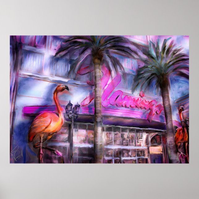 Famous Flamingo Poster (Vorne)