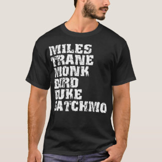 Famous Jazz Miles Coltrane Monument Obelisk T-Shirt