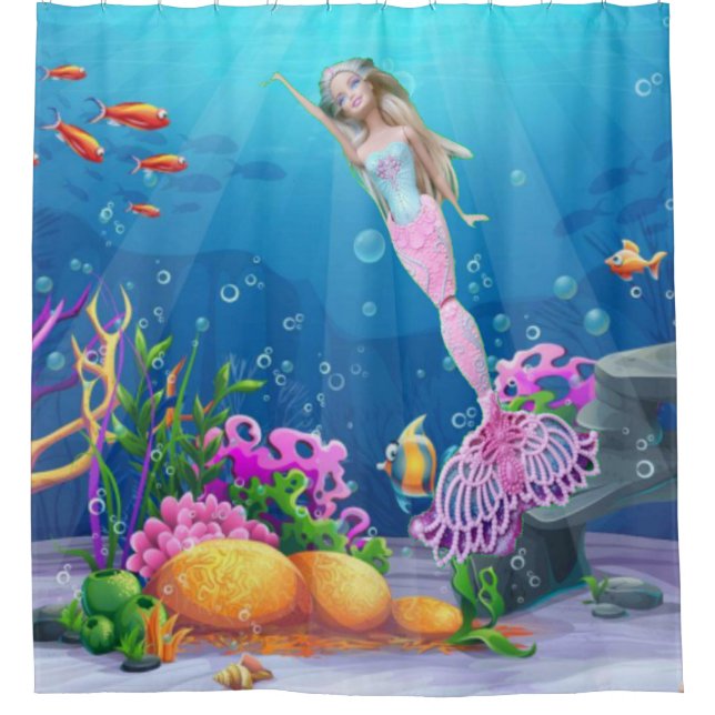 Famous Mermaid Duschvorhang (Vorderseite)