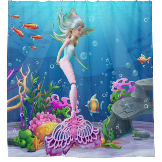 Famous Mermaid Duschvorhang (Vorderseite)