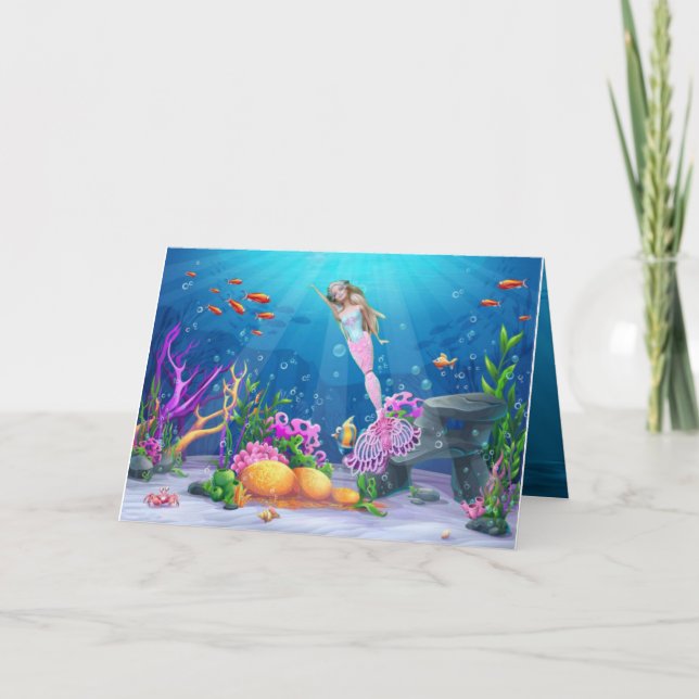 Famous Mermaid Karte (Vorderseite)
