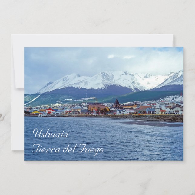 Famous Ushuaia - Tierra del Fuego, Argentinien Einladung (Vorderseite)