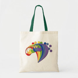 Fan-Bass-Regenbogen Tragetasche