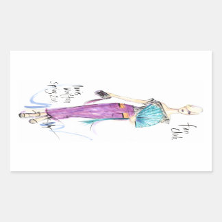 Fan Club Rechteckiger Aufkleber