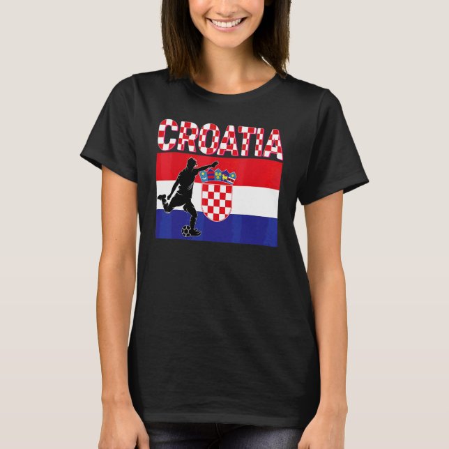 Fan Croatia National Team World Football Soccer Ch T-Shirt (Vorderseite)