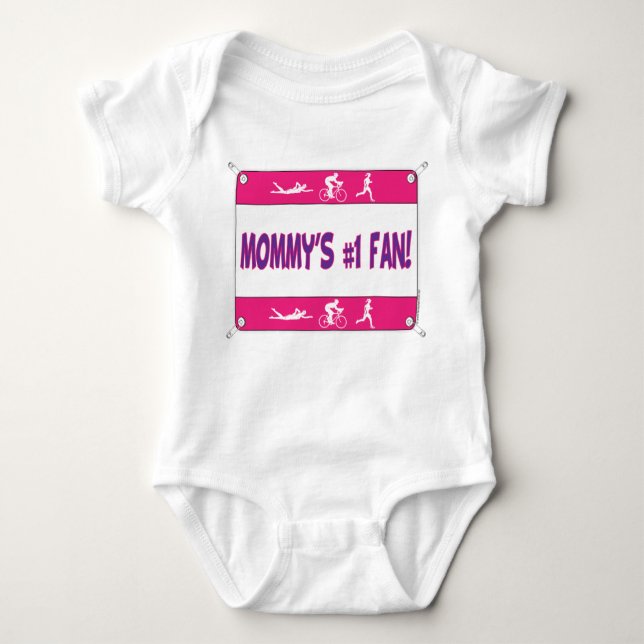 Fan das #1 der Mama Baby Strampler (Vorderseite)