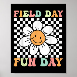Fan Day Lächeln Face Teacher Kids Field Da Poster