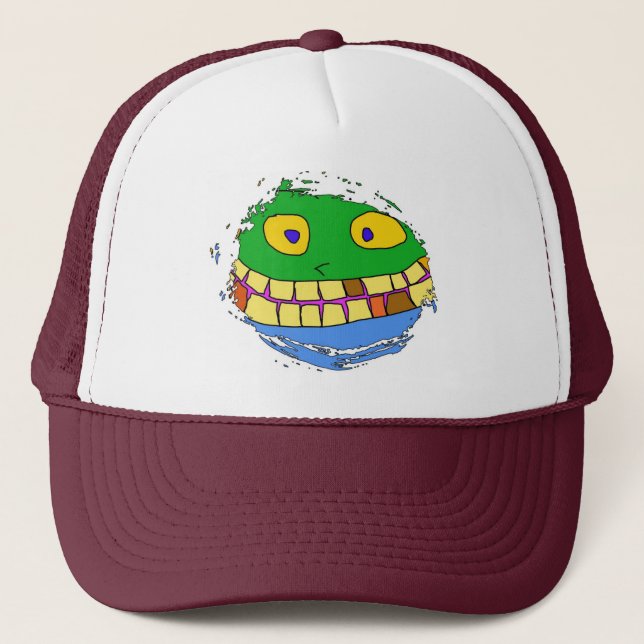Fan Face Hat! Truckerkappe (Vorderseite)