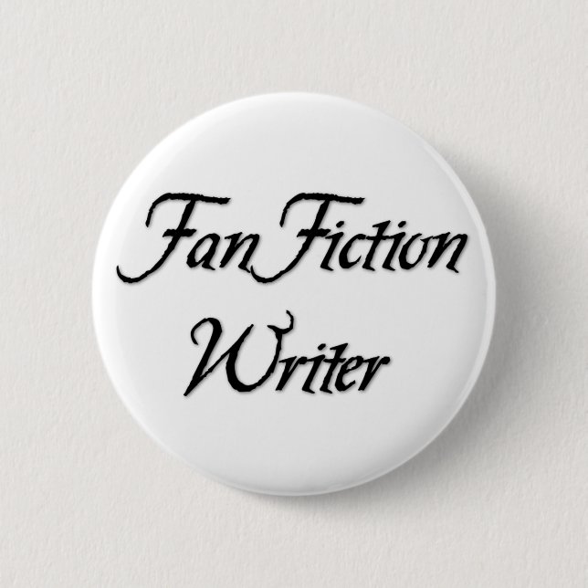 Fan-Fiktions-Verfasser Button (Vorderseite)