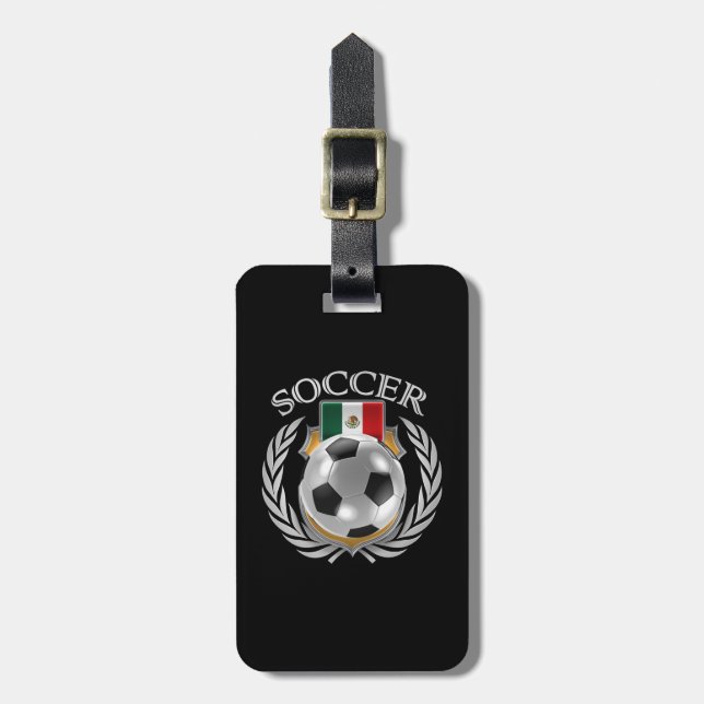 Fan-Gang Mexiko-Fußball-2016 Gepäckanhänger (Vorderseite vertikal)