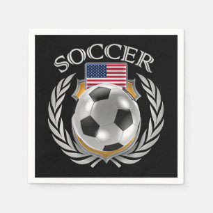 Fan-Gang USA-Fußball-2016 Serviette