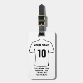 Fan-Gepäckmarke - mit weißen Shirts Gepäckanhänger