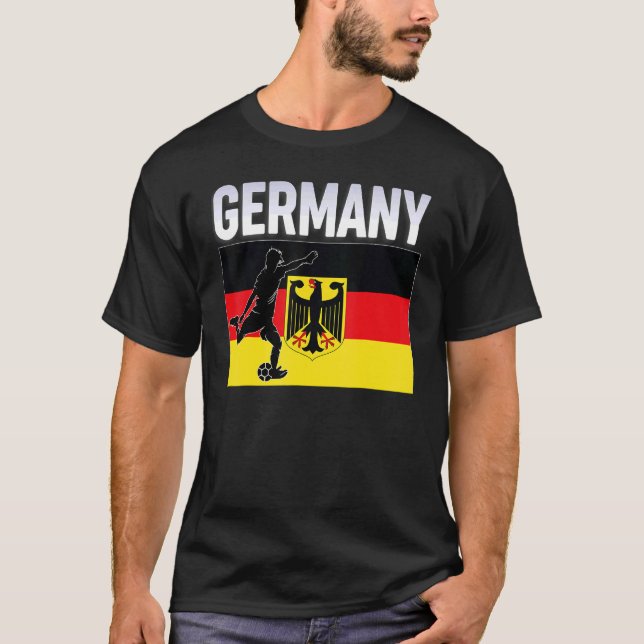 Fan Germany National Team World Football Soccer Ch T-Shirt (Vorderseite)