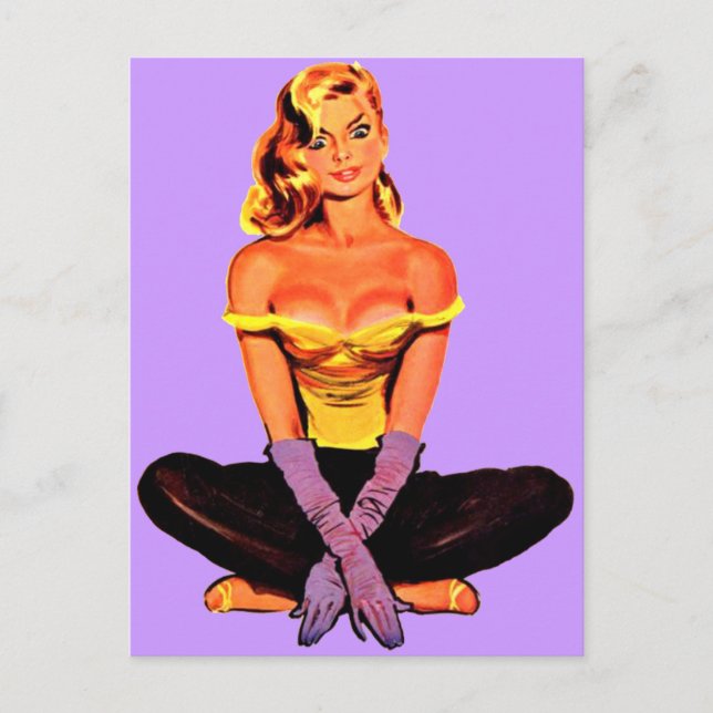 Fan Girl Postkarte (Vorderseite)