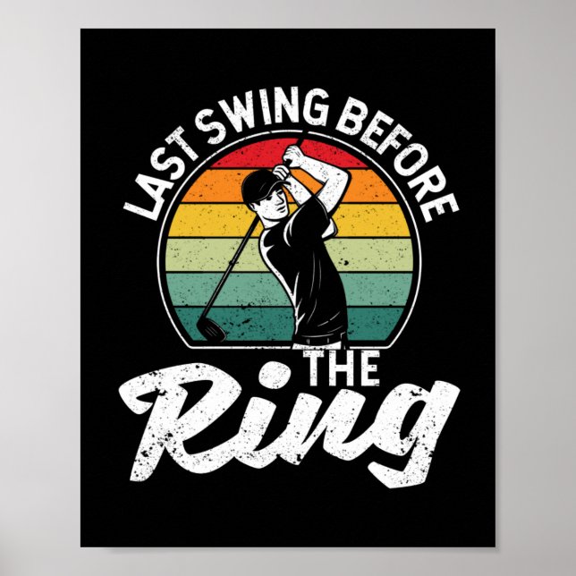 Fan Golfer letzte Schuss vor Ring Poster (Vorne)