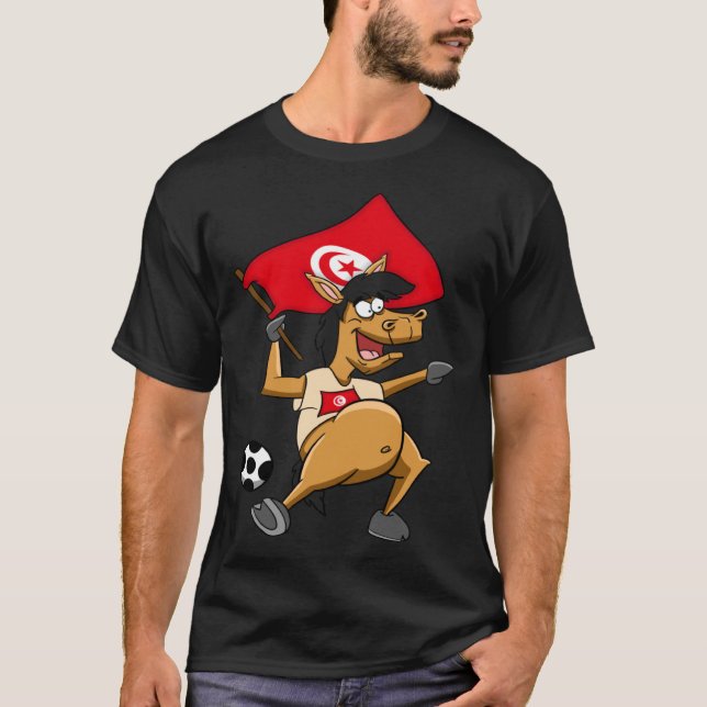 Fan horse Tunisia T-Shirt (Vorderseite)