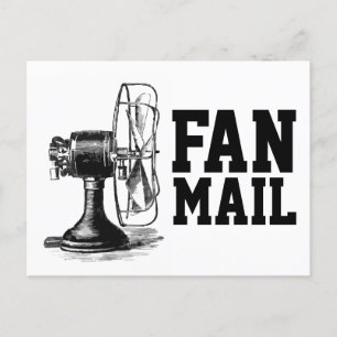 FAN MAIL Funny Postcard Postkarte
