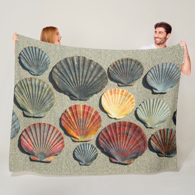 FAN-MUSCHELN FLEECEDECKE (Beispiel)