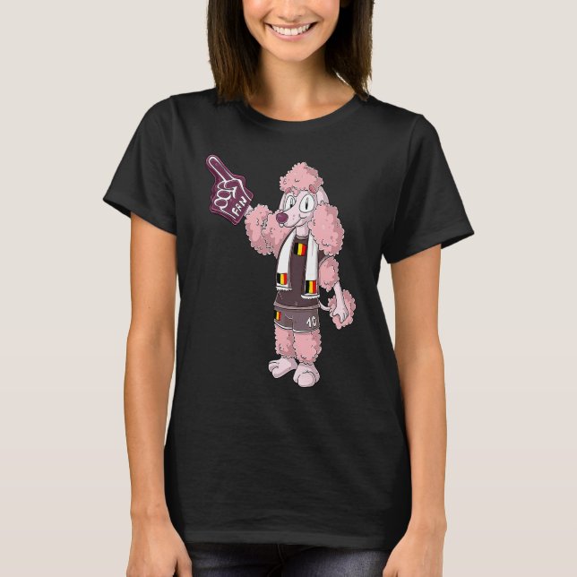 Fan Poodle Belgium T-Shirt (Vorderseite)