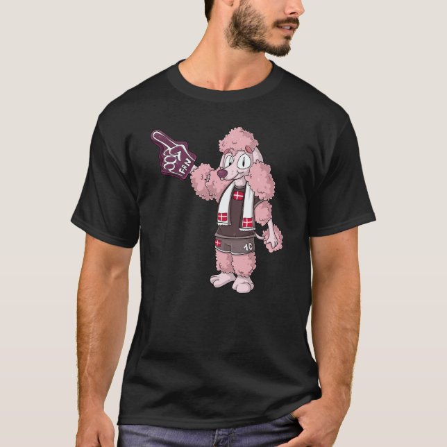 Fan Poodle Denmark T-Shirt (Vorderseite)