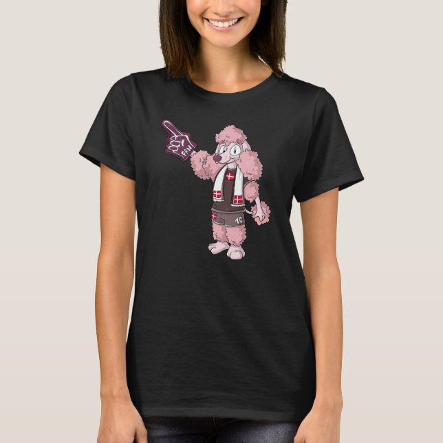Fan Poodle Denmark T-Shirt (Vorderseite)