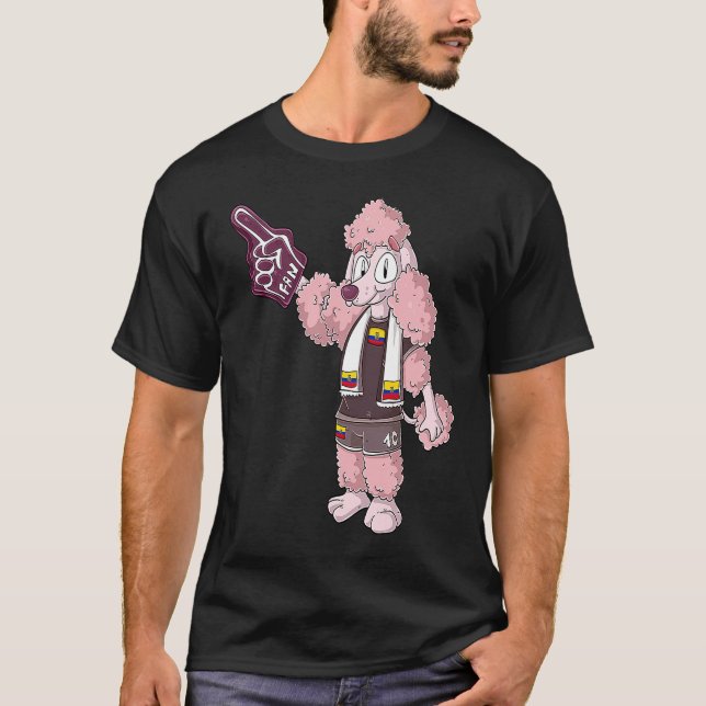 Fan Poodle Ecuador T-Shirt (Vorderseite)