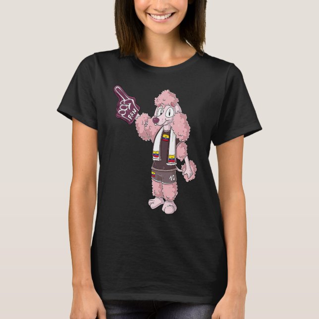 Fan Poodle Ecuador T-Shirt (Vorderseite)