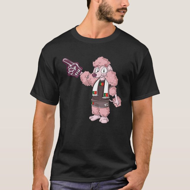 Fan Poodle Portugal T-Shirt (Vorderseite)
