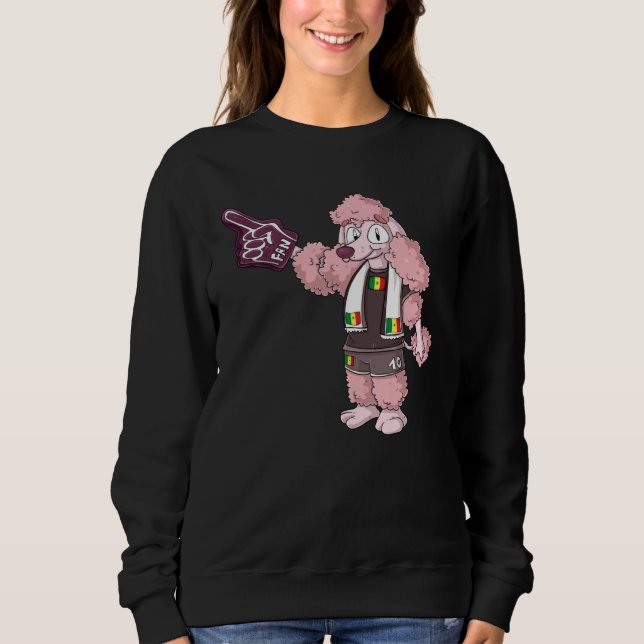 Fan Poodle Senegal Sweatshirt (Vorderseite)