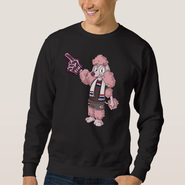 Fan Pudel Kroatien Sweatshirt (Vorderseite)