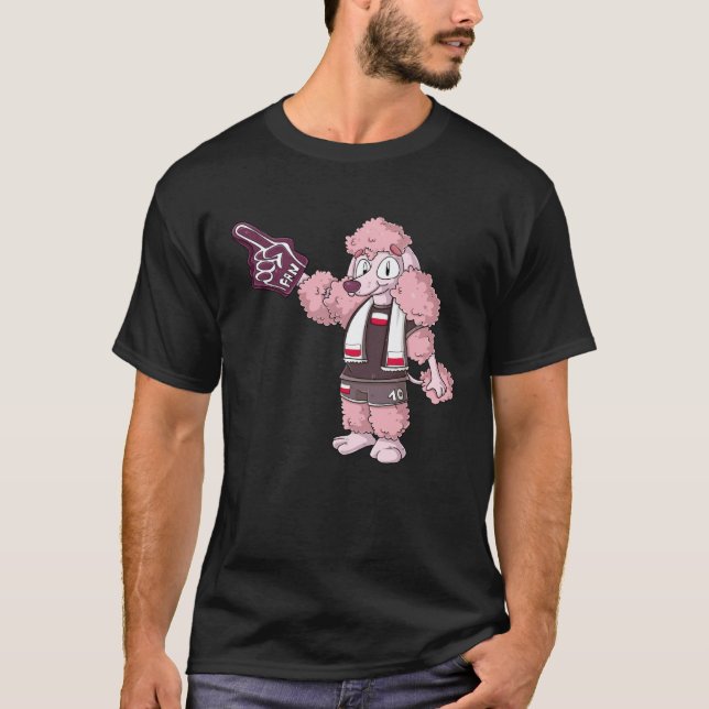 Fan Pudel Polen T-Shirt (Vorderseite)