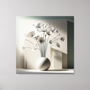 Fan-Shaped Floral Structure Leinwanddruck