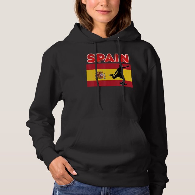 Fan Spain National Team World Football Fußball Fuß Hoodie (Vorderseite)