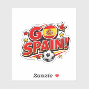 FAN SPANIEN Fußball Fan    Patriotisches Spanien F Aufkleber